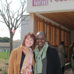 Véronique Mendy et Mélodie Maintenie lors de l'inauguration de la micro-crèche intercommunale à Rasteau.